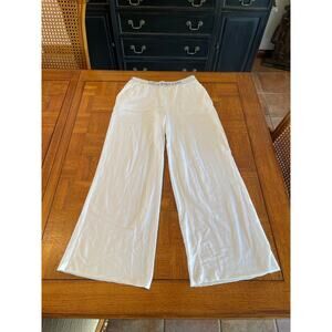 Polo Ralph Lauren wide leg white lounge, pants size small